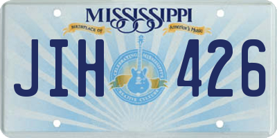 MS license plate JIH426