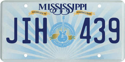 MS license plate JIH439