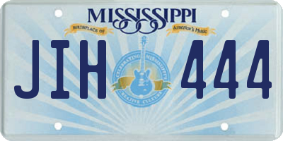 MS license plate JIH444