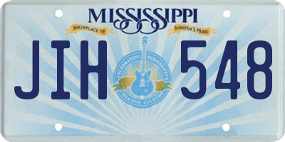 MS license plate JIH548
