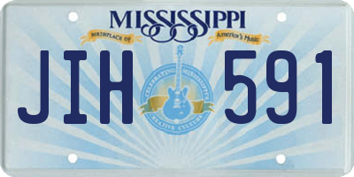 MS license plate JIH591