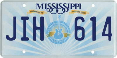 MS license plate JIH614