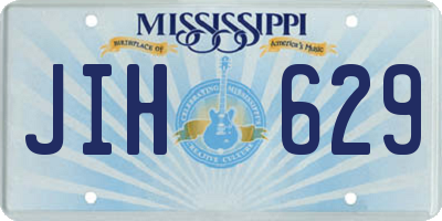 MS license plate JIH629