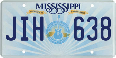 MS license plate JIH638