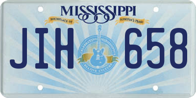 MS license plate JIH658