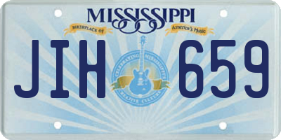 MS license plate JIH659