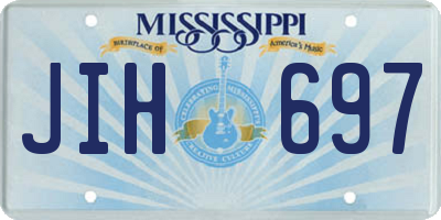 MS license plate JIH697