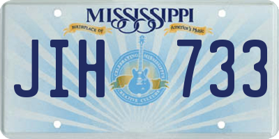 MS license plate JIH733