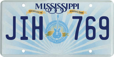 MS license plate JIH769