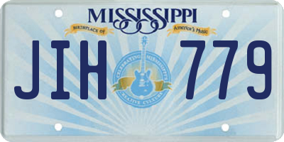 MS license plate JIH779