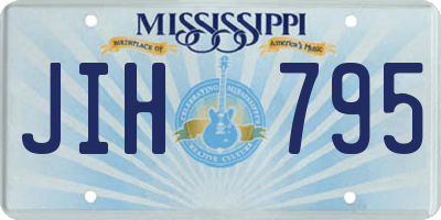 MS license plate JIH795
