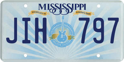 MS license plate JIH797