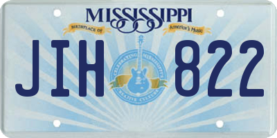 MS license plate JIH822