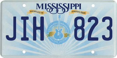 MS license plate JIH823