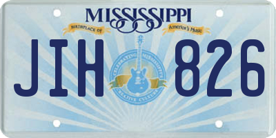 MS license plate JIH826