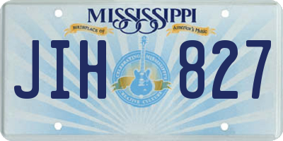 MS license plate JIH827