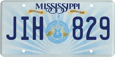 MS license plate JIH829