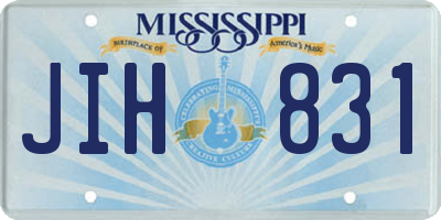 MS license plate JIH831