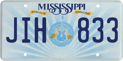 MS license plate JIH833