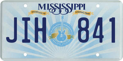 MS license plate JIH841