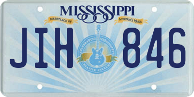 MS license plate JIH846