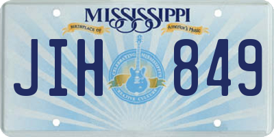MS license plate JIH849