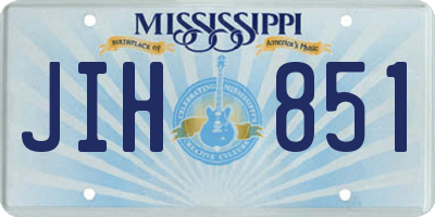 MS license plate JIH851