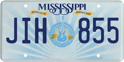 MS license plate JIH855