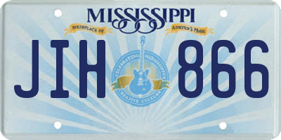 MS license plate JIH866