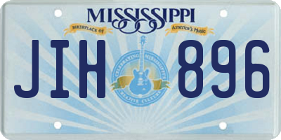 MS license plate JIH896