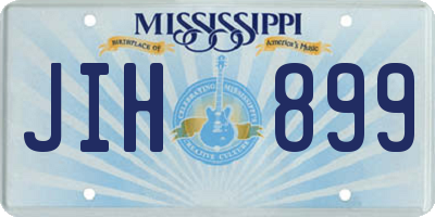 MS license plate JIH899