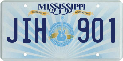 MS license plate JIH901