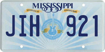 MS license plate JIH921