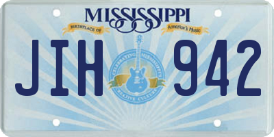 MS license plate JIH942