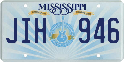 MS license plate JIH946