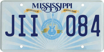 MS license plate JII084