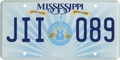 MS license plate JII089