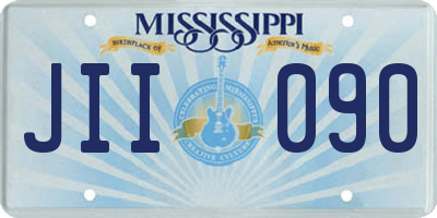 MS license plate JII090
