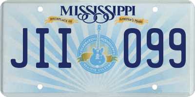 MS license plate JII099
