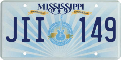MS license plate JII149