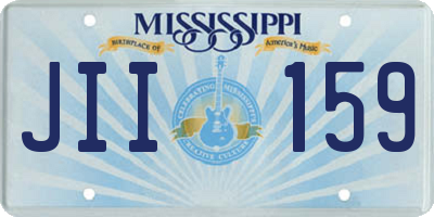 MS license plate JII159
