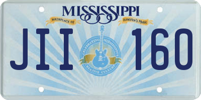 MS license plate JII160