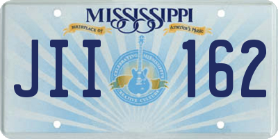MS license plate JII162