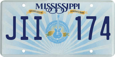 MS license plate JII174