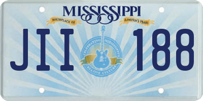 MS license plate JII188