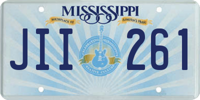 MS license plate JII261