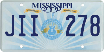 MS license plate JII278