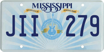 MS license plate JII279