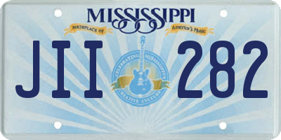 MS license plate JII282