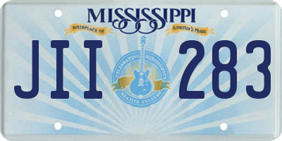 MS license plate JII283